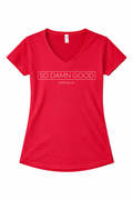 Women's Linear V-Neck Tee